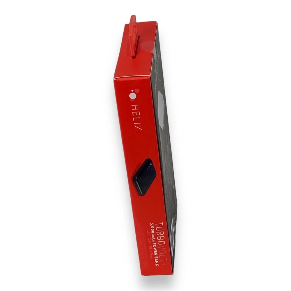 NWT Helix Power Bank 5,000 mAh with Dual USB-A Ports Black